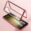 Adecuado para Funda de Teléfono Móvil Samsung S26U Magneto 24Plus Metal Magnético Vidrio de Doble Cara Cubierta Integral Anti-Caídas Anti-Rayones