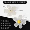 Accesorios de Hebilla para Zapatos Estilo Coreano Girasol DIY, Hebilla para Cordones, Botón Decorativo de Flor de Cinco Pétalos Colorida Translúcida para Cordones