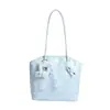 Bolso cubeta de lunares con lazo, estilo dulce y femenino para mujer, nuevo de moda versátil para el verano 2026, bandolera