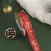 Cintas navideñas al por mayor transfronterizas, moños para manualidades, empaque de cajas de regalo, cintas de satén, flores, materiales de decoración para repostería