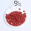 4mm-10mm Cristal australiano branco pérola furo passante roupa pérola imitação acessórios colar pulseira faça você mesmo