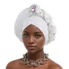 Amazon Aliexpress Nuevo Estilo de Comercio Exterior Trenzado en Capas Pedrería Resistente Sombrero de Cabeza Sombrero Africano