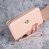 Carteira Personalizada Estilo Novo Carteira Longa Feminina com Zíper de Camada Dupla Luxo Leve Estilo Japonês e Coreano Moda Bolsa de Mão de Grande Capacidade Dobra de 20%