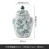 Adornos de Jarrón de Porcelana Azul y Blanco para Sala de Estar con Flores Nuevo Estilo Chino Estilo Nacional Cerámica Decoración Porcelana Vintage para Entrada