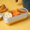 Venta al por mayor de freidora de aire multiusos de una sola olla con soporte de aluminio rectangular especial, lata de durian horneada de grado alimenticio, resistente a altas temperaturas