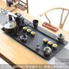 Bandeja de té de piedra Ujin natural completa, juego de té automático, juego para el hogar, cocina de inducción Kung Fu, mesa de té grande para sala de estar