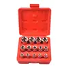 Directo del fabricante: Juego de 14 piezas de vasos tipo E para bricolaje, hexagonal y Torx, juego en caja moldeada por soplado, herramientas especializadas para reparaciones