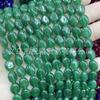 Cuentas ovaladas de calcedonia de 8*10 mm cuentas oblatas de calcedonia rojo vino joyería DIY con piedra aretes con cuentas