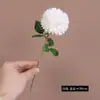 Diente de León Simulado Flor de Crisantemo Bola de un Solo Tallo Flor de Seda Ramo de Plástico Decoración de Boda Muro de Flores El Más Vendido de Amazon Flor Artificial