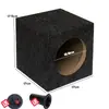 Alto-falante modificado para áudio de carro 4 polegadas 5 polegadas 6 polegadas 6,5 polegadas caixa de madeira quadrada caixa vazia caixa de graves alto-falante de teste