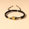 Pulsera trenzada de cuerda roja de la Tortuga Dragón año de nacimiento joyería para parejas estudiantes pulsera retro moderna versátil regalo para amigos