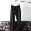 ¡Estilo minimalista japonés! 30 lino 70 algodón! Pantalones casuales rectos para hombre de verano, ligeros, transpirables, con cintura elástica y punta recta