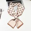 Bufanda Estrecha para Mujer Primavera Otoño Verano Estilo Extranjero Moderna Corea del Sur Versátil Bufanda Decorativa Bufanda de Invierno Estampada Bufanda Estrecha Delgada