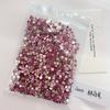 Lote Inteiro de Joias de Diamante para Arte de Unhas Fundo Plano Rosa Flor de Cerejeira 1440 Diamantes Grandes e Pequenos em Formato Marquise Gota d'Água Acessórios para Arte de Unhas