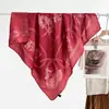 Pañuelo cuadrado de terciopelo de doble cara, dos tonos, estampado de leopardo, de alta gama, vintage de los 90, chal cálido para mujer, pañuelo de cuello de lujo ligero