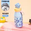 Nova Caneca Térmica Fofa para Crianças Pequena Portátil Copo de Água Estudante Meninas Alta Aparência Pequena Capacidade Copo de Leite com Canudo