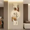 Pinturas decorativas de entrada e sala de estar transfronteiriças, luzes LED, parede de fundo de sofá vertical, novo estilo chinês, de alta qualidade, arte de parede criativa
