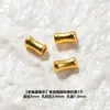 Prata S925 Banhada a Ouro Contas Cilindro de Bambu Escovado Fosco Contas Espaçadoras Osso de Cintura Pequena Acessórios para Pulseira Trançada DIY