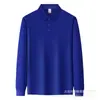 Camisa Polo de Manga Larga Logo Personalizado Ropa de Trabajo en Equipo Impresa con Imágenes Evento de Senderismo y Caminata Publicidad Camisa Cultural Bordar