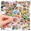 70 Adesivos da Série Aranha e Gato Fofos Desenho Animado Abstrato DIY Decorativos para Skate Capa de Celular Adesivos de PVC à Prova d'Água