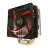 T400 4 Tubos de Calor Enfriador de CPU para Computadora Ventilador Luz Roja Fantasma Clip de Tipo Tornillo Enfriador de CPU de Cuatro Tubos de Cobre
