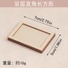 Imán de Nevera con Bordado Dai Accesorios Marco de Fotos Redondo DIY para Montar Palabras Bordadas Piezas de Madera Teñido a Mano de Madera