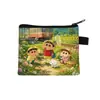 Nuevo Monedero de Crayon Shin-chan Bolsa de Monedas con Cremallera de Dibujos Animados Linda Bolsa Pequeña de Almacenamiento para Estudiantes Venta al por Mayor