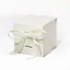 Cubo S en stock Caja de Papel Plegable con Lazo Cuadrado Caja para Dulces de Boda Caja de Embalaje para Regalo de Cumpleaños