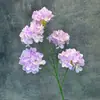 Flores artificiales de hortensia de múltiples cabezas para arreglos de boda, decoración de ventanas, arreglos florales, flores de seda hechas a mano, adornos de flores artificiales transfronterizos al por mayor