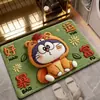 Alfombrilla de Baño de Dibujos Animados 3D, Felpudo Resistente a la Suciedad y Fácil de Limpiar para la Entrada del Baño, Alfombrilla Doméstica Absorbente de Agua de Diatomeas