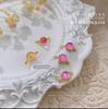 Anel para Nail Art Acabado Joia Pedra Aurora Atacado 2025 Nova Celebridade da Internet Decoração de Unha Metálica com Diamante Tridimensional