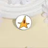 Broche Divertido de Estrella Gritona Original Insignia de Metal Accesorios para Ropa Pines de Solapa Patrón Geométrico Redondo Venta al por Mayor de Fábrica