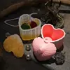 Pote de Armazenamento de Concha de Coração Estilo Simples Ins Molde de Silicone Copo para Vela de Aromaterapia DIY Molde de Gesso