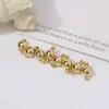 Pulseira Colar Folheada a Ouro 18K Conserva Cor Fivela Magnética Dourada Cilíndrica Absorvente de Ferro Acessórios de Acabamento para Colar de Corrente DIY Feito à Mão