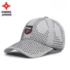 Nuevo sombrero de verano perforado de secado rápido, ajustable, protector solar, ligero, absorbente de humedad, elegante y versátil sombrero de sol para exteriores