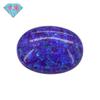 Huagang gema ÓPALO forma de huevo ÓPALO sintético piedra suelta ÓPALO artificial ovalado ÓPALO azul zafiro OP52