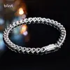 Pulseira de Prata Esterlina S925 Yinxinghui 3D Hip-Hop Feminina Tendência Empilhada Corrente Cubana de Alto Padrão Corrente de Prata 925 Personalização
