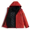 Chaqueta Exterior 3 en 1 Cálida Unisex Forro de Plumas Desmontable Set de Dos Piezas Cortavientos Impermeable Ropa para Montañismo