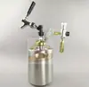 Barril de Cerveza de Acero Inoxidable de 2L Dispositivo para Elaboración Casera de Cerveza Recipiente para Fermentación Secundaria de Cerveza Artesanal Mini Barril Barril de Cerveza
