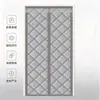 Cortina de puerta de algodón para invierno a prueba de viento, engrosada para protección contra el frío y el calor, adecuada para hogares rurales, con tiras magnéticas completas, y también ideal como cortina térmica para balcón o centro comercial