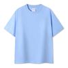Camiseta de manga corta de algodón de hilo doble 40 230g marca marea de verano color liso cuello redondo hombro chaquetilla estampado bordado puede ser urgente