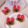 Venta caliente de Yiwu, accesorios, horquilla de felpa, accesorios para el cabello, lazo rizado, horquilla para cachorro, linda horquilla para niños, clip para flequillo