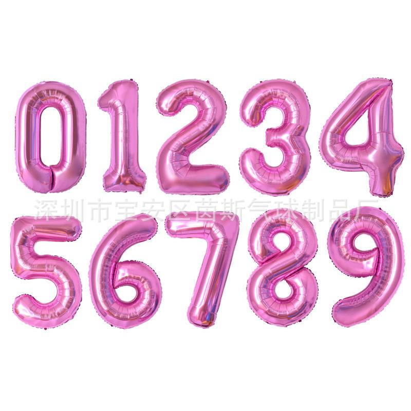 16寸小数字粉色