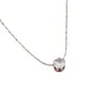 Nuevo Collar con Colgante de Nariz Pequeña para Mujer, Collar de Diseño Simple, Cadena para Clavícula Geométrica de Lujo Ligero con Circonita al por Mayor