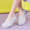 Zapatos de Enfermera Slip-On Listos para Enviar Transfronterizos con Amortiguación de Aire, Suela Suave, Transpirables, No Cansan, Antideslizantes, Zapatos de Trabajo al por Mayor Dropshipping