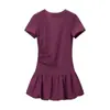 Venta Caliente Transfronteriza de Aliexpress Nuevo Vestido de Moda Casual para Mujer Primavera 2026 Ajuste Delgado Estilo Globo Manga Corta