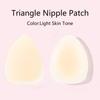 Amazon Bikini Parche de Pecho Triangular Europeo y Americano Push-Up Anticaída Invisible Silicona Sólida Push-Up Parche de Pecho Triangular