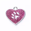 Etiqueta de Pecho para Perro en Forma de Corazón con Parte Trasera de Metal Grabado Láser Etiqueta para Perro Anti-pérdida Huella de Pata Dibujo Animado Colgante