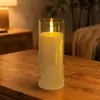 Luces de vela simuladas transfronterizas, luces de vela electrónicas LED universales, luces de vela de plástico simples, luces para ambiente festivo y de fiesta