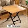 Mesa de jantar dobrável para uso doméstico, mesa de jantar simples, mesa portátil para exterior para montar barracas, mesa e cadeiras dobráveis para apartamentos de aluguel, mesa quadrada pequena